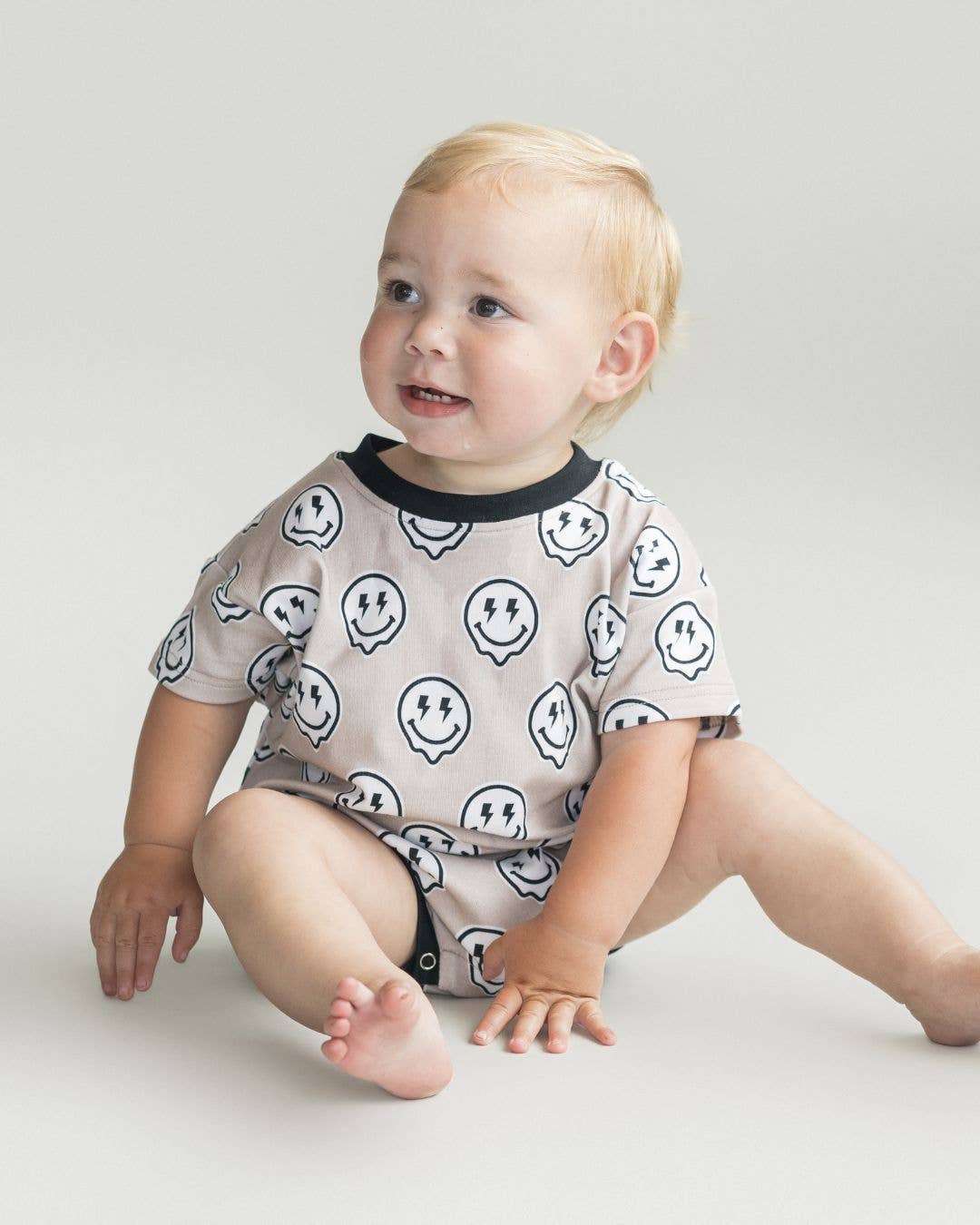 Short Sleeve Baby Bubble Romper | Electric Drippy