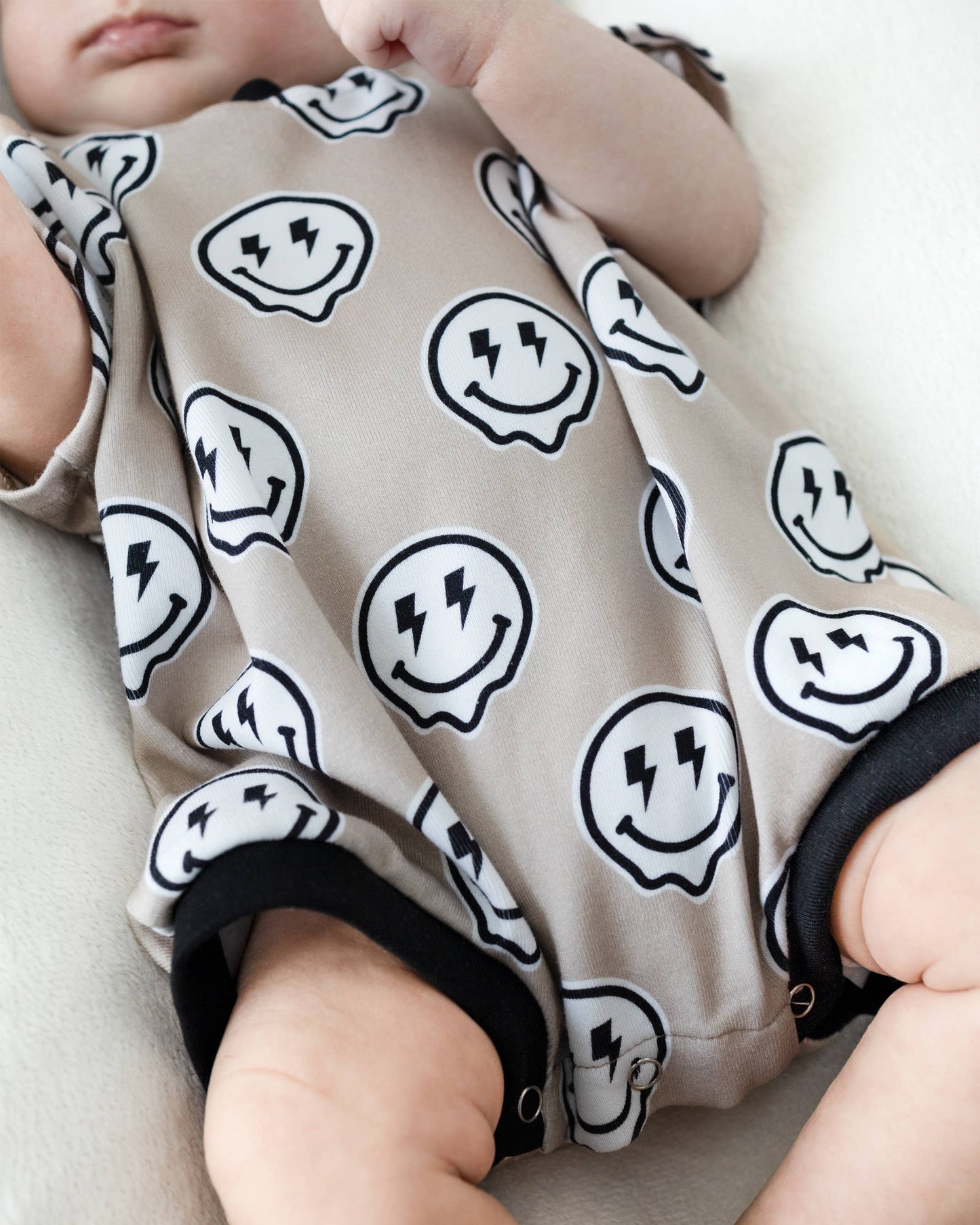 Short Sleeve Baby Bubble Romper | Electric Drippy