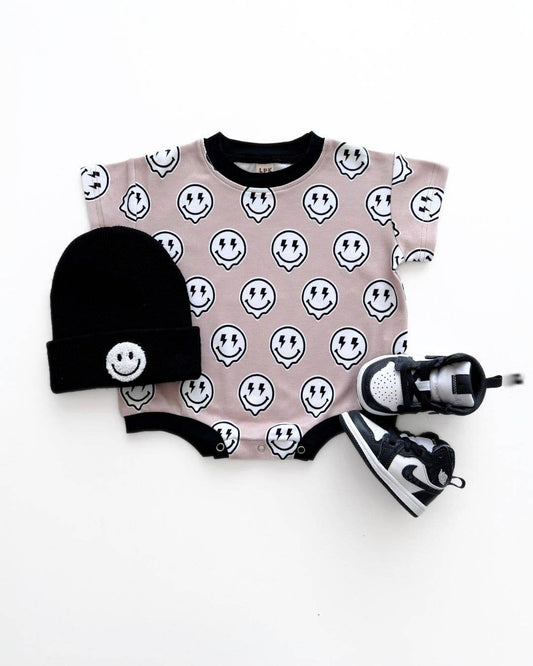 Short Sleeve Baby Bubble Romper | Electric Drippy
