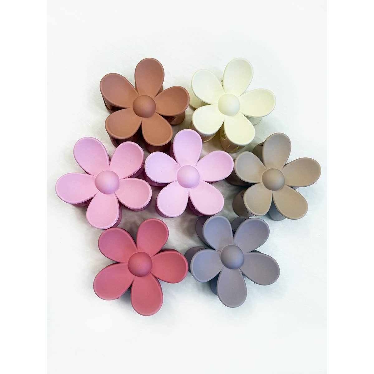 Matte Sweet Colors of Daisy Hair Clips