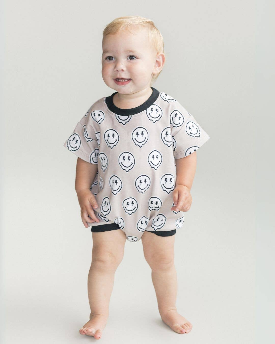 Short Sleeve Baby Bubble Romper | Electric Drippy