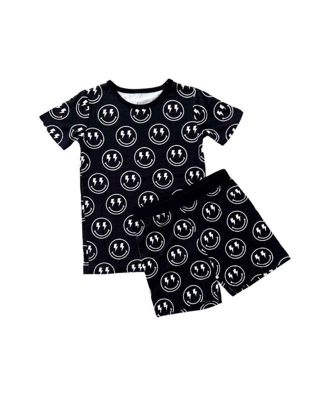 Bamboo Two Piece Baby Clothing Shorts Set | Electric Smiley